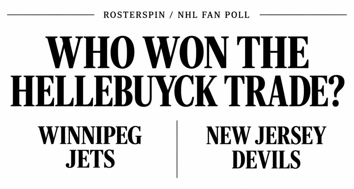 Who won the Hellebuyck trade? Winnipeg Jets or New Jersey Devils